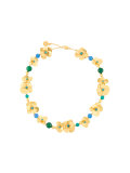 flower petal statement necklace