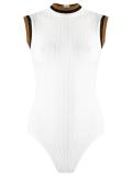 sleeveless knit swimsuit