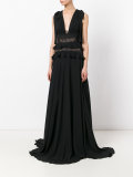 flared evening dress 