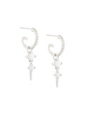 Bonnie dropper hoop earrings