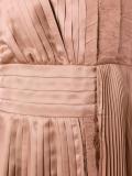 pleated asymmetric dress