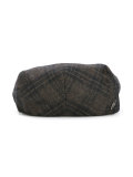 checked flat cap 