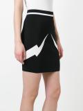 Lightning bolt mini skirt
