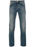 faded straight jeans