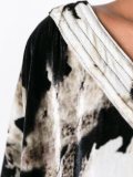 bleached velvet dress