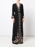 roses print long dress