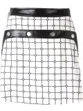 plaid A-line skirt