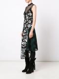 net panel asymmetric dress
