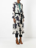 floral print coat