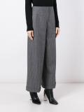 high-rise straight trousers