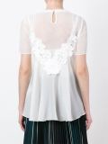 lace detail layered top