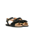 bow detail open toe sandals