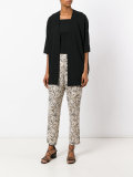 floral print cropped trousers