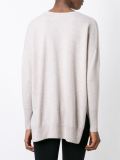 felted oversize v-neck sweater