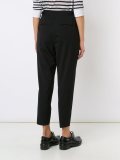 high-waisted tailored trousers