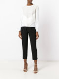 cropped tapered trousers