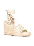 tie around wedged sandals 