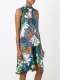 Maddon print sleeveless dress
