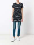 allover logo print T-shirt