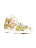floral jacquard hi-top sneakers