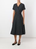 tweed wrap dress