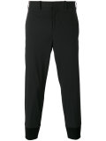 elasticated cuff cropped trousers