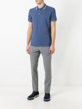 striped trim polo shirt 