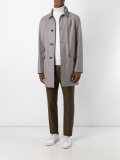 reversible single breasted coat