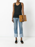 logo print clutch