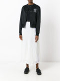 iridescent pleated skirt