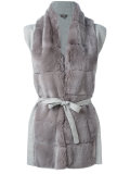 furry detail cardi-coat 