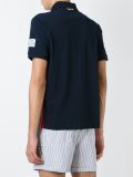 侧条纹polo衫
