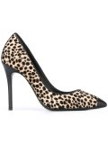 cheetah print pony hair pumps