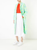 textured midi coat