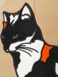 花猫贴花A字形半身裙