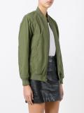 zipped bomber jacket 