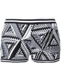 geometric knit shorts