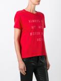 always on my mind print T-shirt