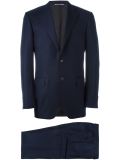 striped two-piece suit