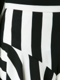 striped ruffled shorts