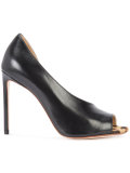 twisted cut stiletto pumps