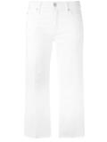 raw edge cropped jeans