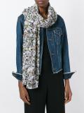 embellished floral scarf 