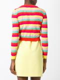 striped cropped cardigan