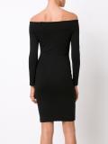 off-shoulders fitted dress