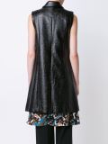 long zipped waistcoat
