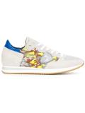 camouflage detail lace-up sneakers