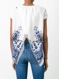 Tribal Lace open back T-shirt