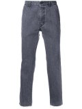 frayed straight leg jeans