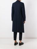 double breasted pinstripe coat 